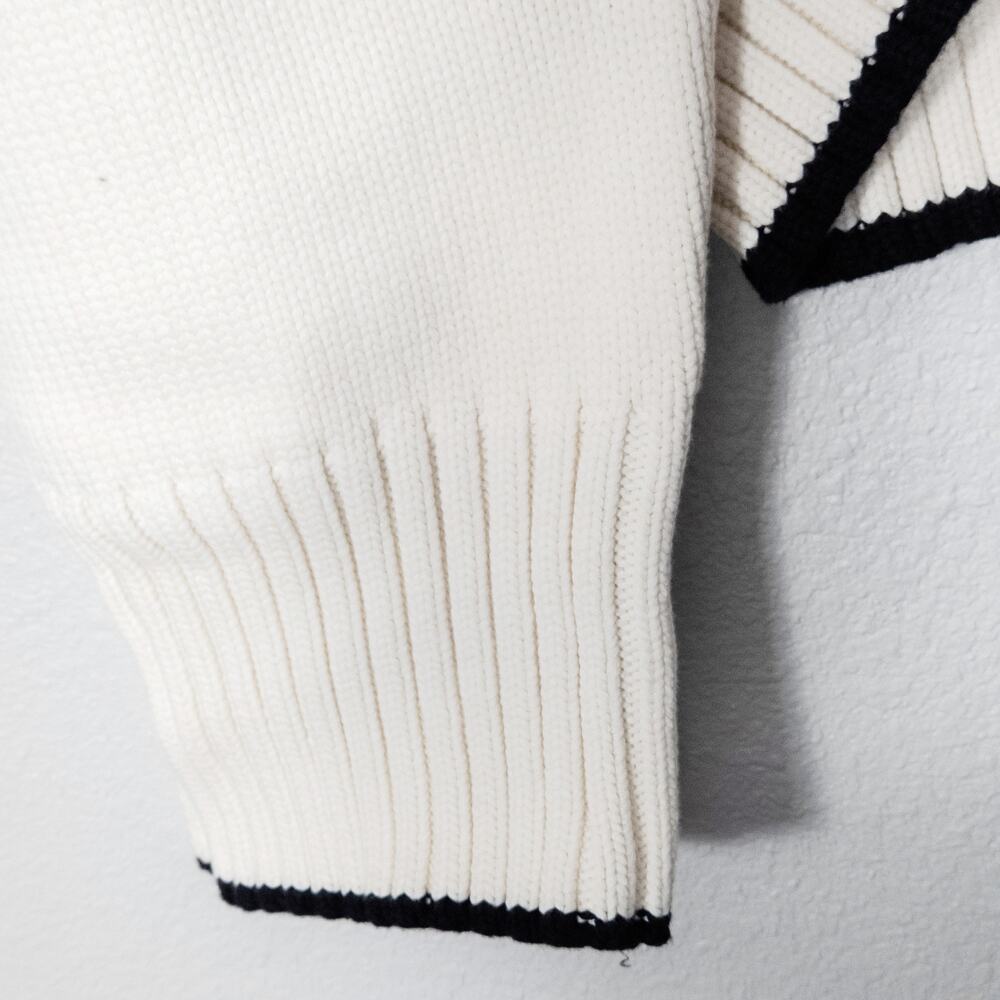 NEW Solid & Striped Women’s The Lola Chunky Sweater Nautical Old Money Size XL - Picture 5 of 9